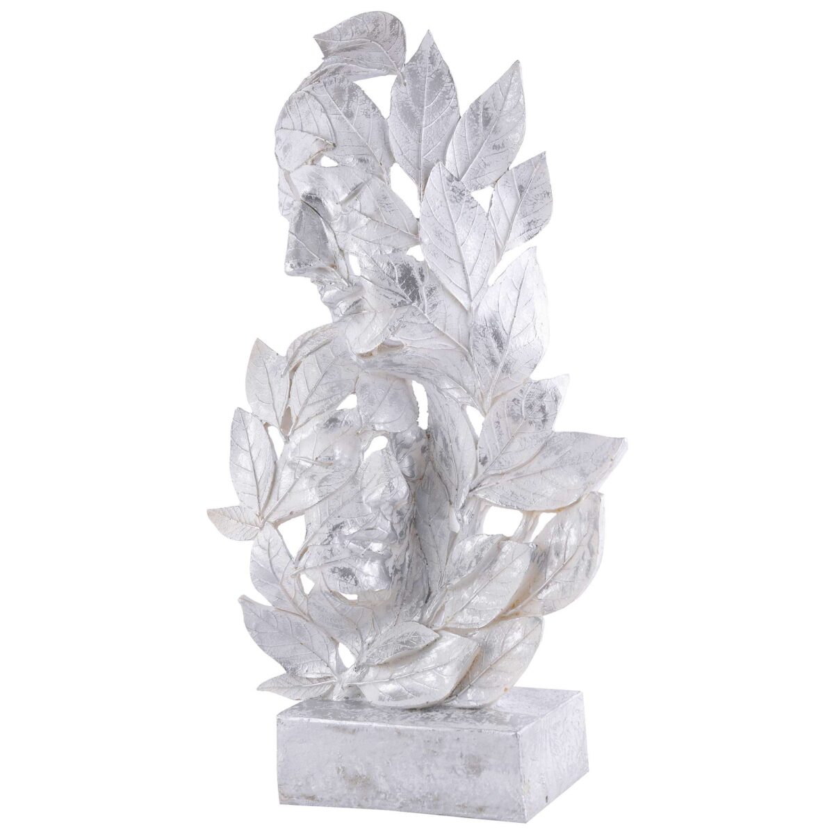 RomentIc Love Couple Face Statue silver Showpiece for Home Decor in Showpieces &Figurine table Decorations Items - Image 3