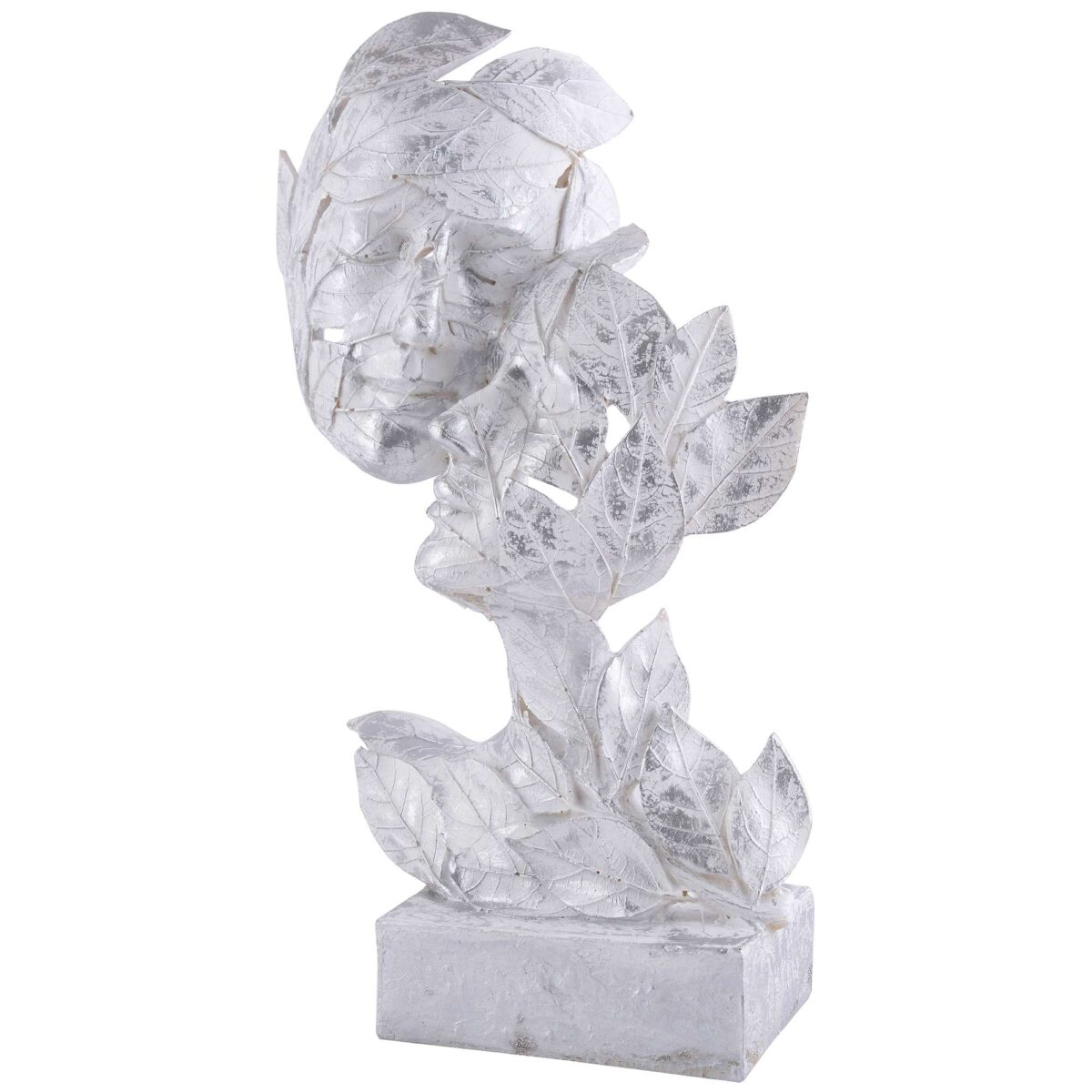 RomentIc Love Couple Face Statue silver Showpiece for Home Decor in Showpieces &Figurine table Decorations Items - Image 4